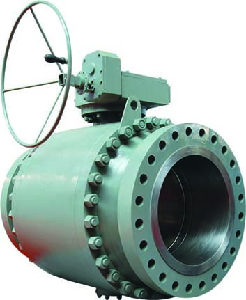 Large diameter high pressure forged steel fixed ball valve